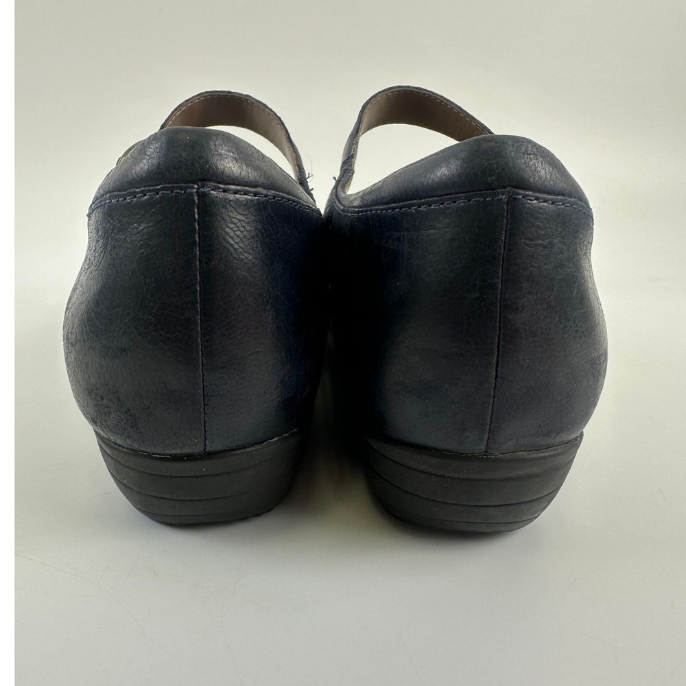 Dansko Fawna Mary Jane Navy Leather Comfort Adjustable Classic Womens 41 10.5 - Picture 7 of 13